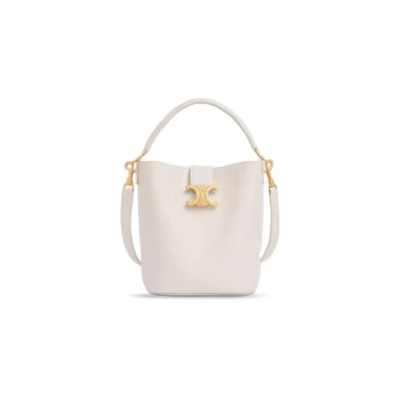 CELINE SMALL BUCKET LOUISE IN SMOOTH CALFSKIN 119173FX9.01RC (19*16*12cm)